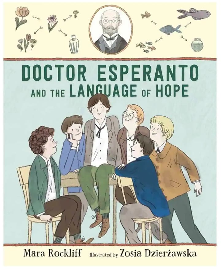 Book cover for a children’s story about Dr Esperanto