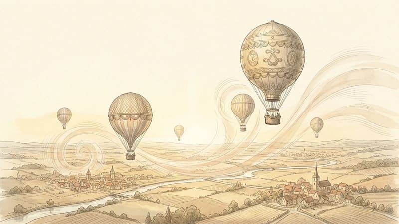 how do hot air balloons fly