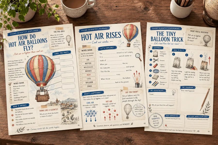 How Do Hot Air Balloons Fly? Wonder Companion Journal