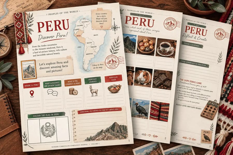 Where Is Peru? Wonder Companion Journal