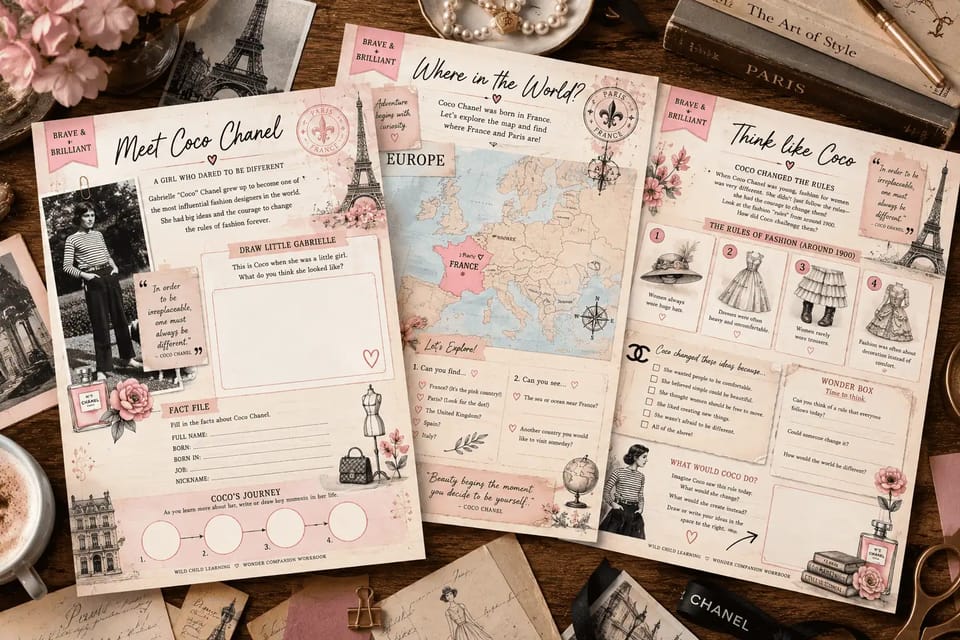 Who Was Coco Chanel? Wonder Companion Journal