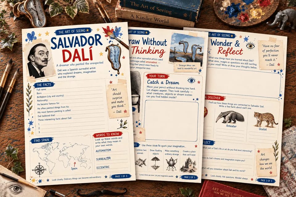 Who Was Salvador Dalí? Wonder Companion Journal