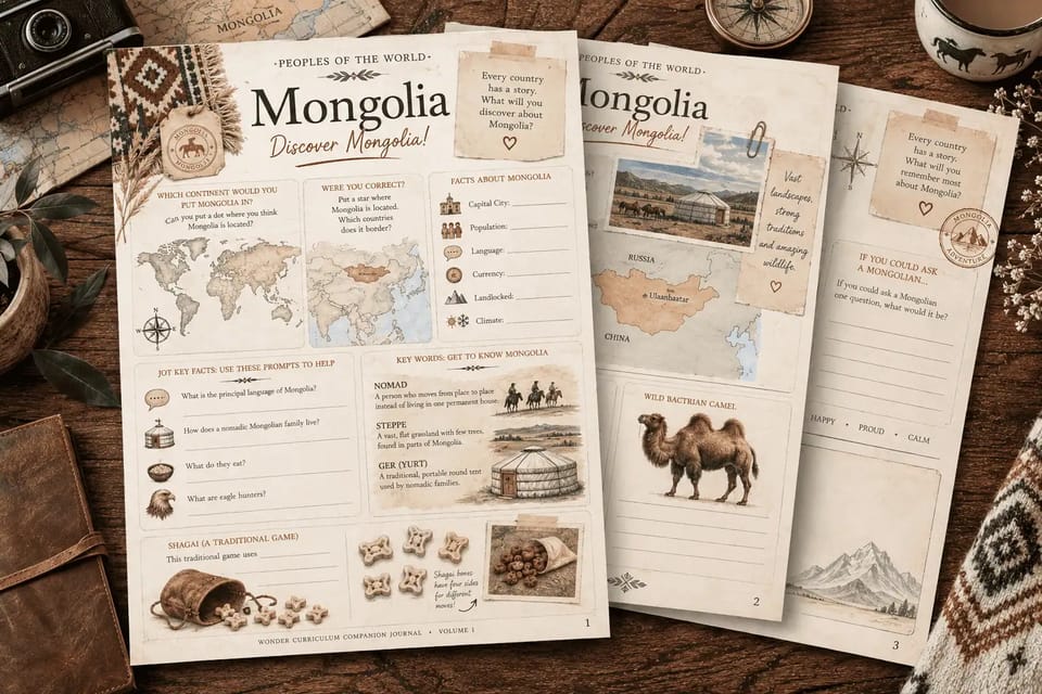 Where is Mongolia PDF Lesson