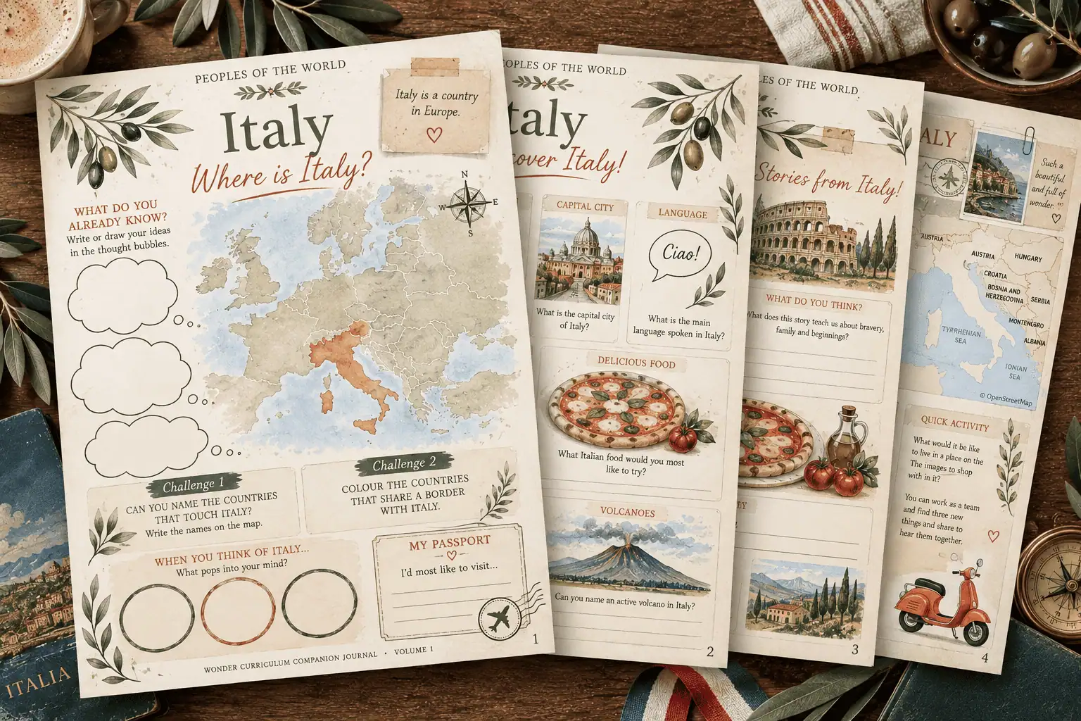 Where Is Italy? Wonder Companion Journal