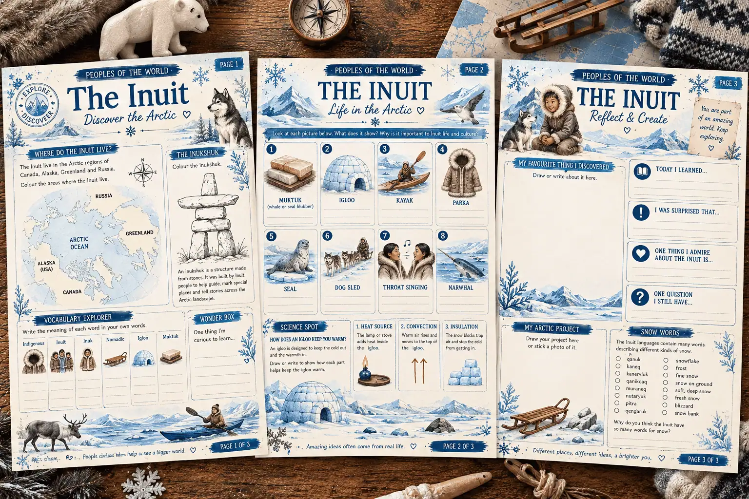 The Inuit Peoples Wonder Companion Journal