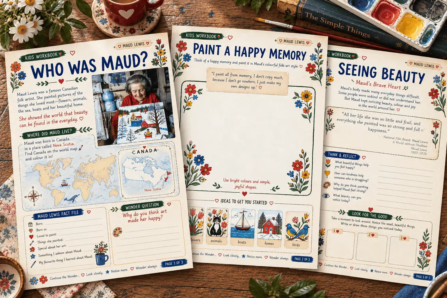 Maud Lewis Wonder Companion Journal