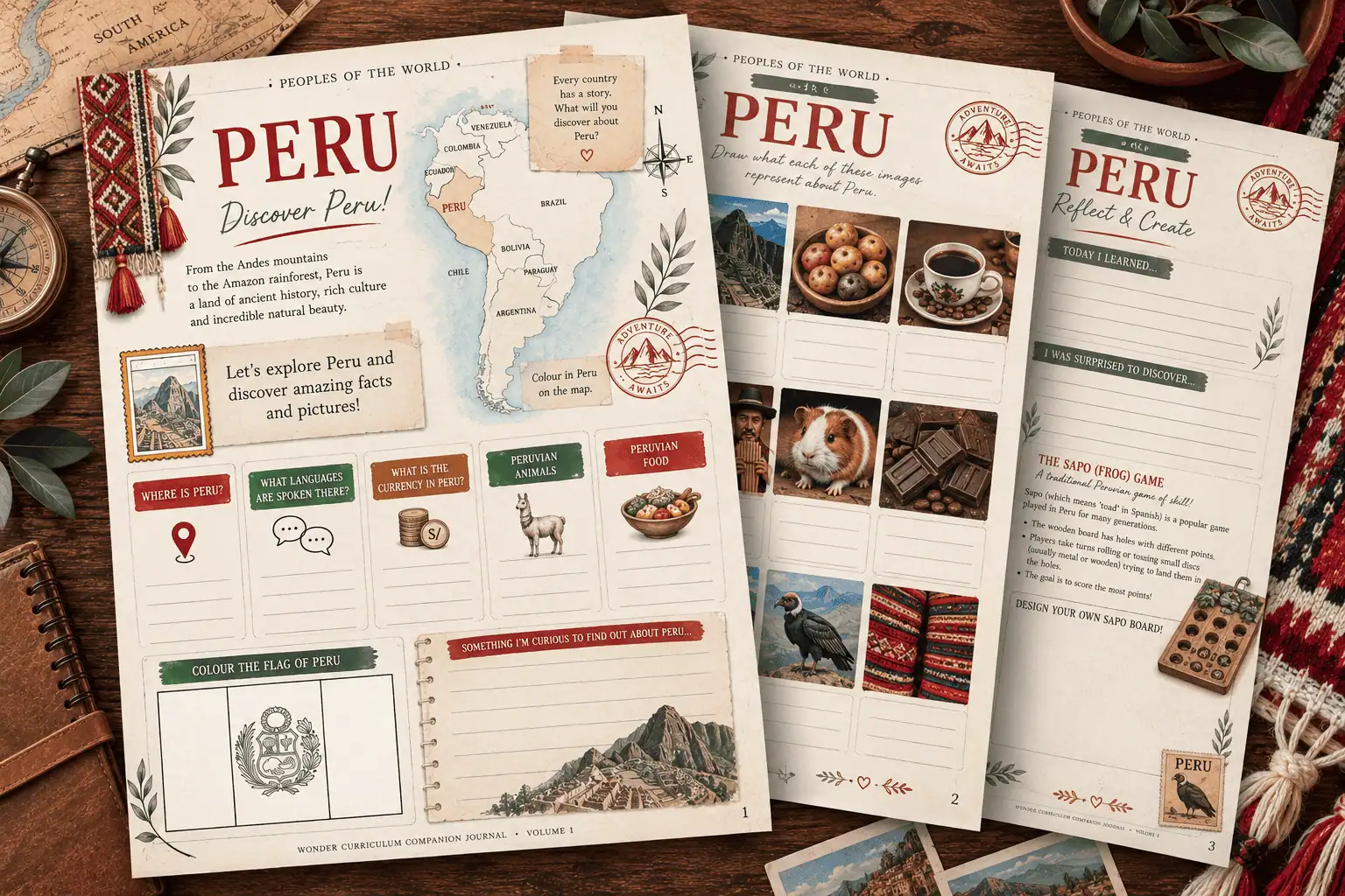 Where Is Peru? Wonder Companion Journal
