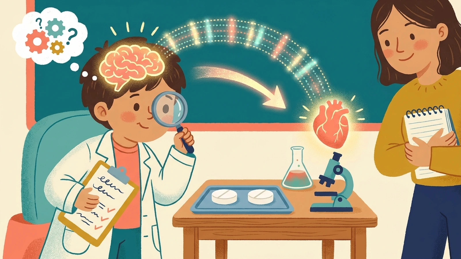 Child scientist exploring expectation, brain signals and evidence