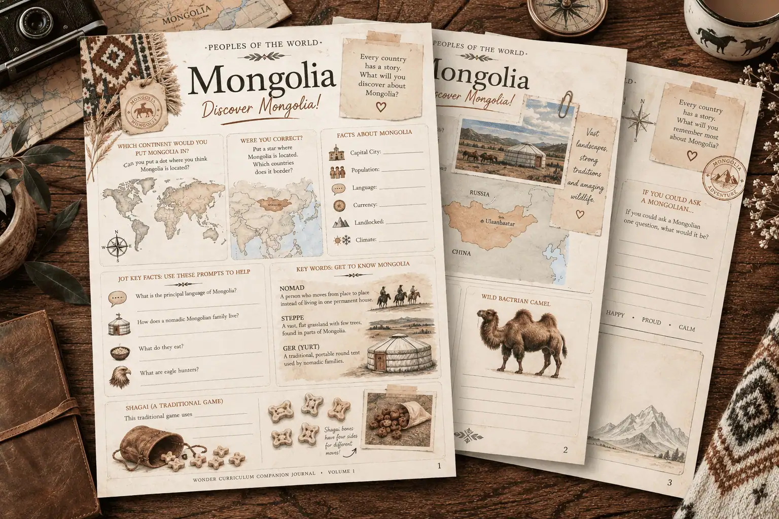 Where is Mongolia PDF Lesson
